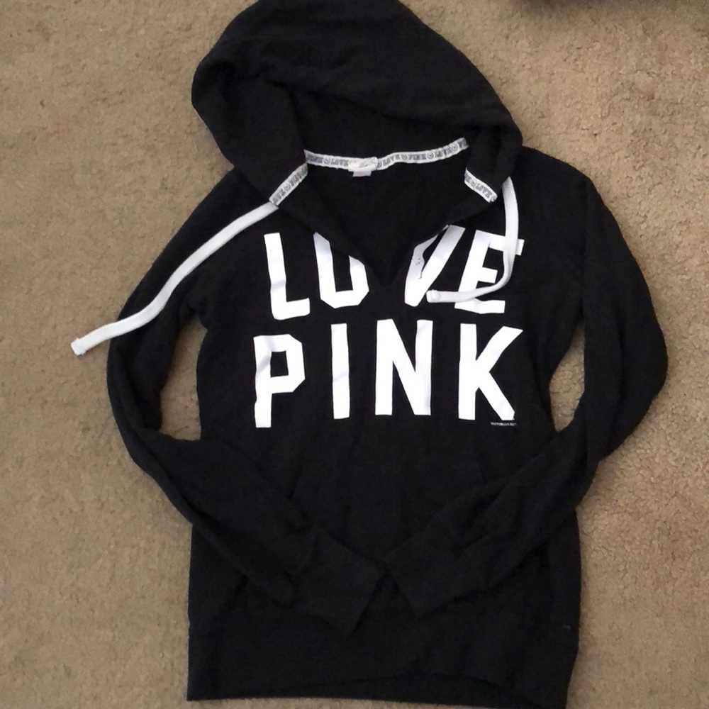 Pink VS pullover hoodie